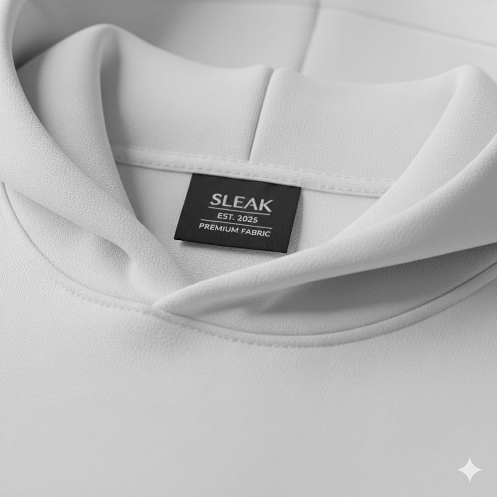 Sleak Classic Plain Hodd oversized fit