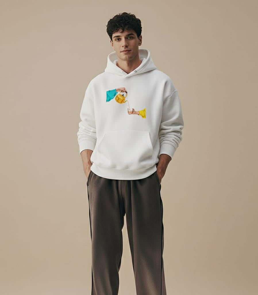 Sleak classic white oversized fit