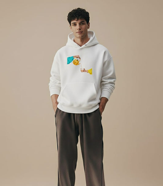 Sleak classic white oversized fit